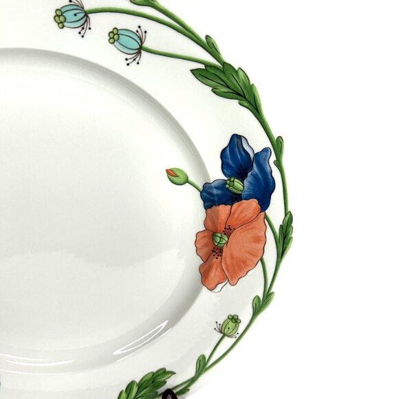 Villeroy & Boch Amapola 12.5" Porcelain Dinner Plate Floral Germany - Picture 7 of 7